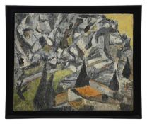 French School (mid 20th century) Abstract landscape