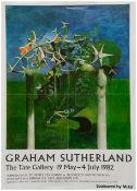 Graham Sutherland Tate Exhibition poster, 1982
