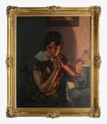 William Merrett Hodges (British, 1891-1961) Portrait of artist's daughter Constance