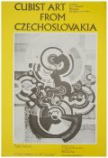 Czechoslovakian Cubist Art Exhibition poster, 1967