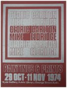 Carlton and Eldridge, Paintings & Prints Exhibition poster, 1974