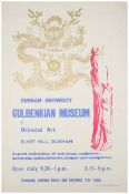 Gulbenkian Museum of Oriental Art, Durham University, Exhibition poster c.1960-1975.