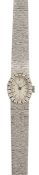 A Bueche Girod 9ct white gold diamond lady's watch