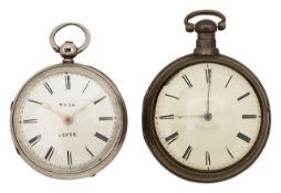 Roskell rack lever & Litherland lever pocket watches (2)