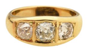 Three stone diamond ring