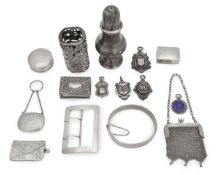 A group of silver vertu