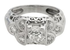 A continental diamond dress ring