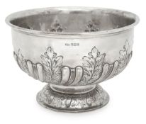 An Edward VII silver rose bowl