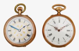 Two lady's fob watches