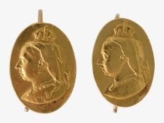 A pair Victorian ear pendants