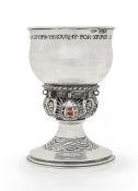 A Ramsden & Carr Arts and Crafts silver goblet,