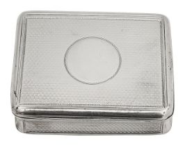 A George III silver snuffbox