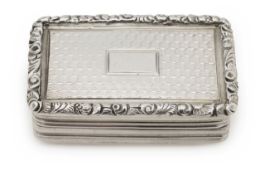 A William IV silver vinaigrette