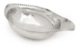 A George III silver pap boat