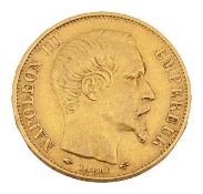 France. Napoleon III 20 Francs, 1857