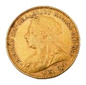 A Queen Victoria Half Sovereign, 1896