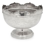 A George V silver presentation trophy bowl
