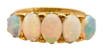An Edwardian 18ct opal ring