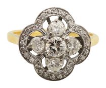 A diamond dress ring