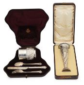 Two cased silver presentation sets