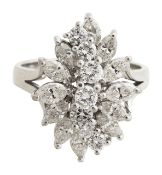 An 18ct diamond cocktail ring