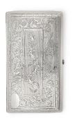 A Victorian silver cigarette case