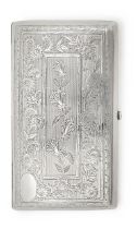 A Victorian silver cigarette case