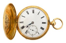 18ct hunter pocket watch