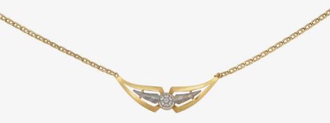 A modern gem set necklace