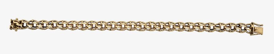 A 9ct fancy link bracelet