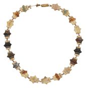 A charming Scottish hardstone specimen necklace