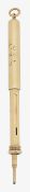 A Sampson Mordan 9ct gold propelling pencil and fountain pen