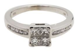 An 18ct diamond ring