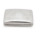 A George III silver snuffbox