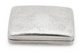 A George III silver snuffbox