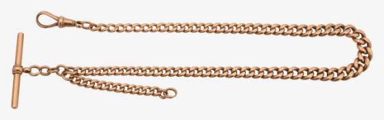 A 9ct solid Albert chain