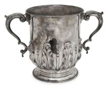 A Victorian silver twin-handled cup