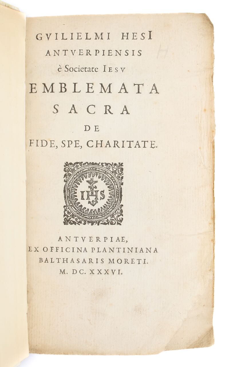 Hesius (Guilielmus), 'Emblemata Sacra', Antwerp 1636 - Image 2 of 2