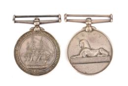 A Royal Navy medal pair