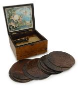 An 8-inch disc polyphon