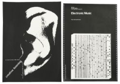 Electronic Music and Creative Listening lecture posters with two Oliver! musical posters