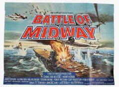 The Battle of Midway (1976) British Quad film poster