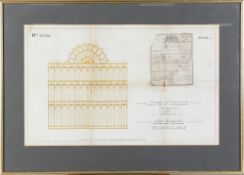 Crystal Palace Wire-work Design Patent, 1851.