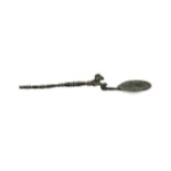 A Roman bronze spoon, probably 1st-4th century A.D.