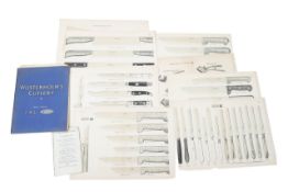 Ex collection of Bill Brown: cutlery and design ephemera