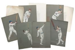 'The Empire's Cricketers' prints & text