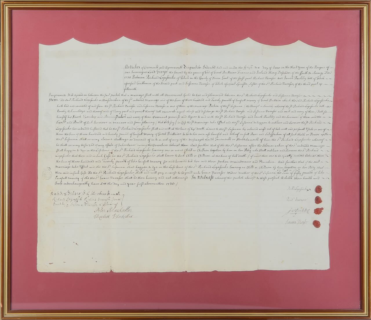 Of Devon interest: A George II vellum indenture, 1730