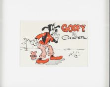 Five Walt Disney Mickey Mouse and friends printed illustrations, mid 20th century