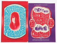 Jefferson Airplane and 13th Floor Elevator music posters