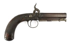 A Victorian percussion belt pistol, by William Parker, London